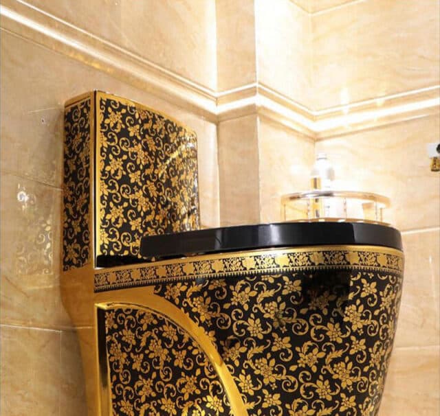 Black and Gold Toilet Royal Toiletry Global