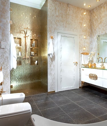 Exclusive Luxury Gold Bathroom Shower Set - Royal Toiletry Global