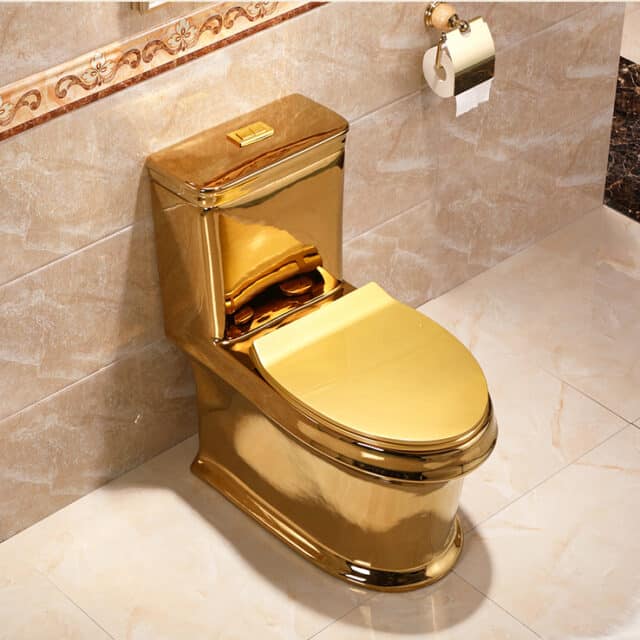 Classic Plain Gold Toilet Royal Toiletry Global