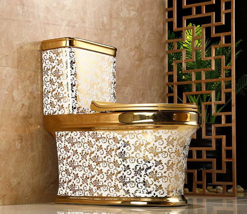 Gold Pattern Toilet Gold Toilets