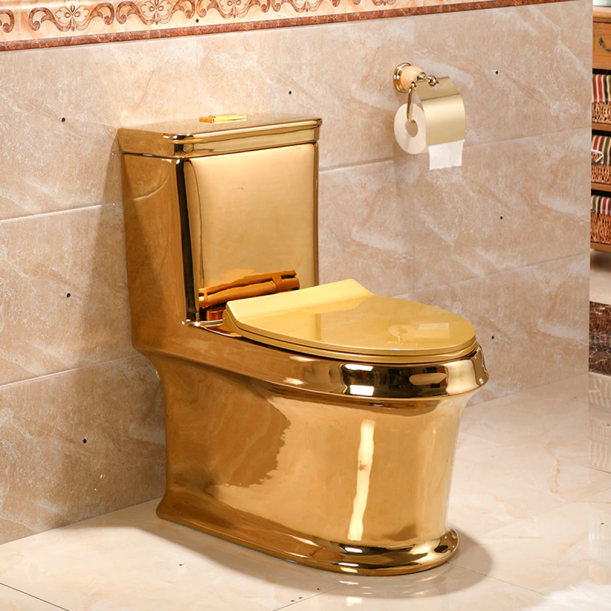 Plain Gold Toilet Royal Toiletry Global