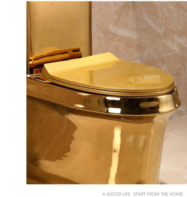 Plain Gold Toilet | Royal Toiletry Global