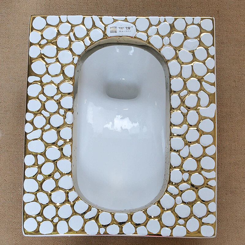Luxorius Gold Squat Toilet Gold Toilets