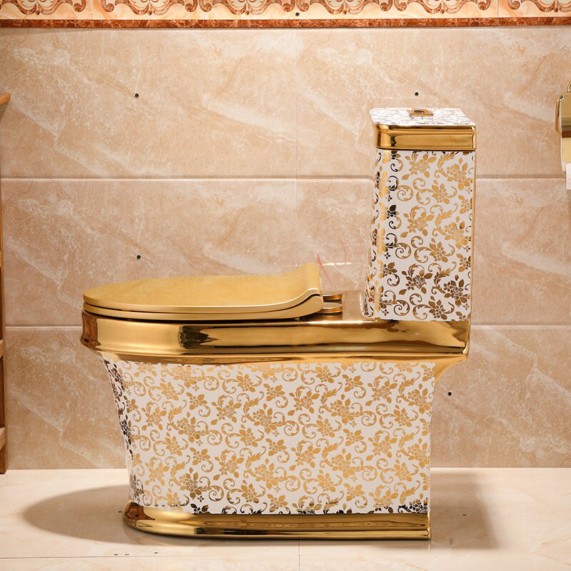 Gold Pattern Toilet Gold Toilets