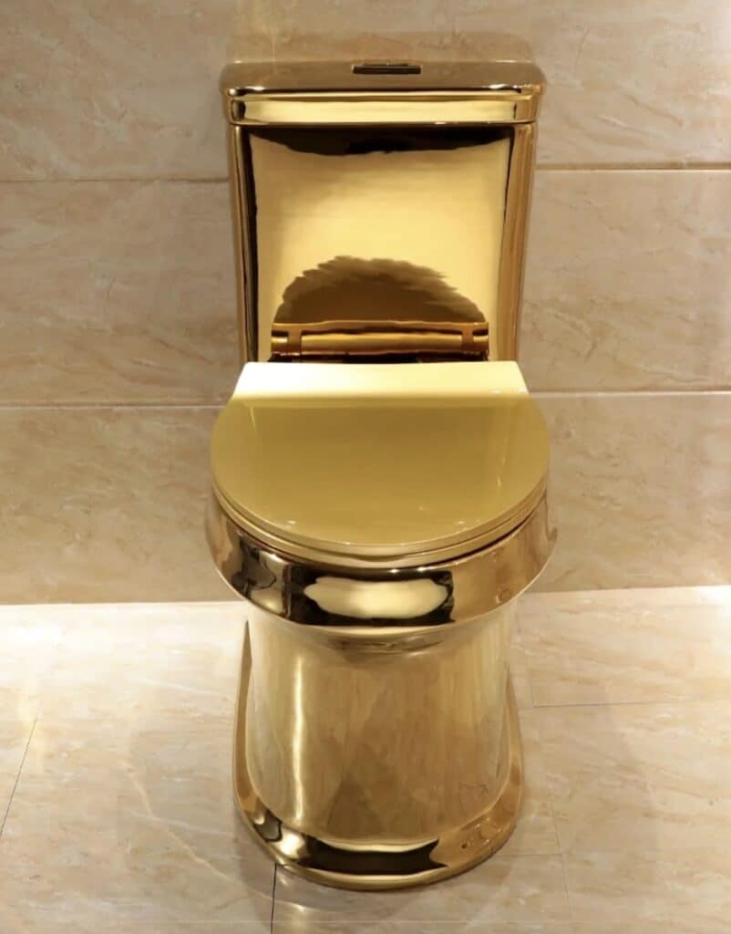 Classic Plain Gold Toilet - Royal Toiletry Global