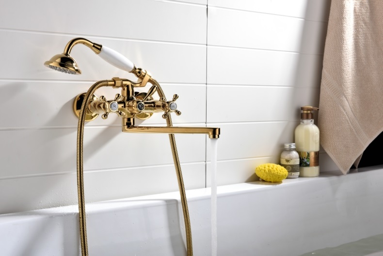 Gold Bathtub Faucet & Shower Set Gold Shower Sets & Bathtub Faucets