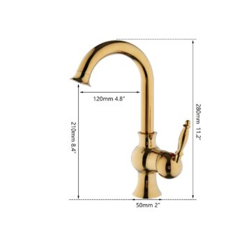 Classic Gold Basin Faucet