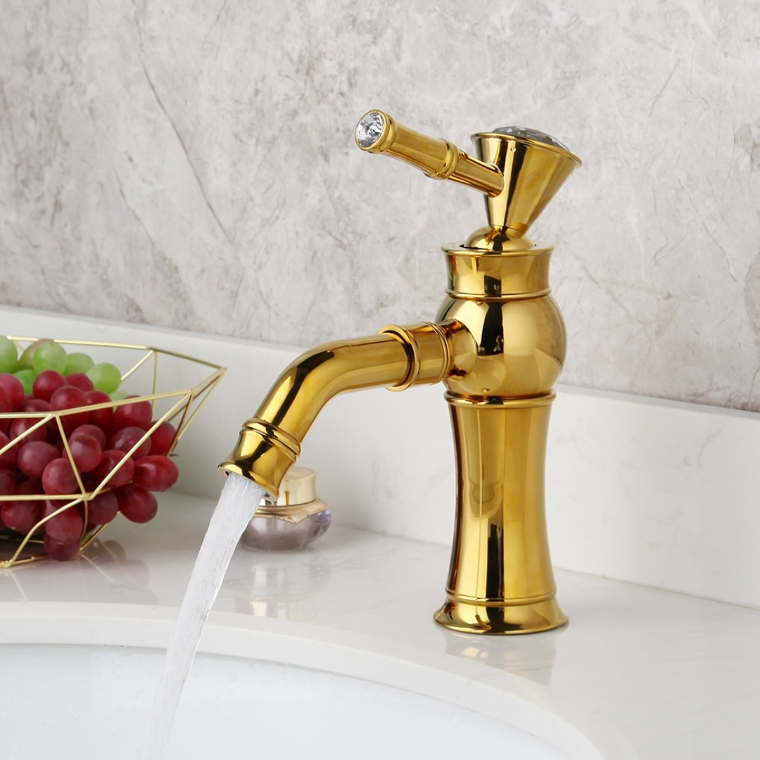 Gold Swan Dual Handle Bathroom Faucet - Royal Toiletry Global