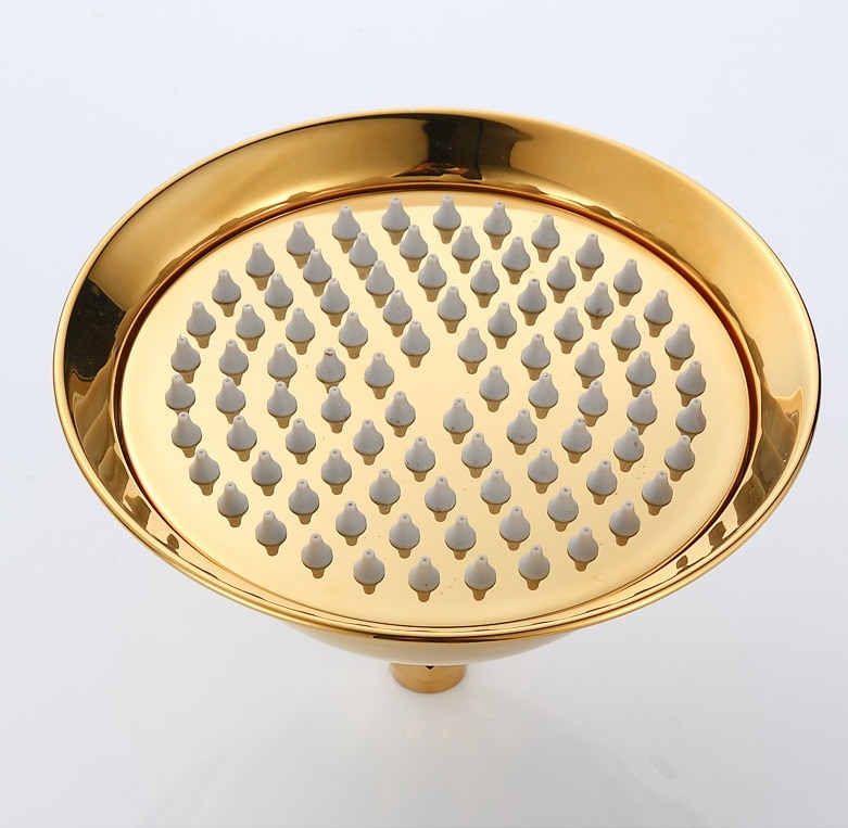 Gold Bathroom Shower Set With Diamond Handle Gold Shower Sets & Bathtub Faucets