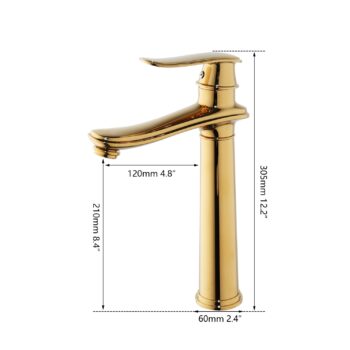 Modern Gold Bathroom Faucet