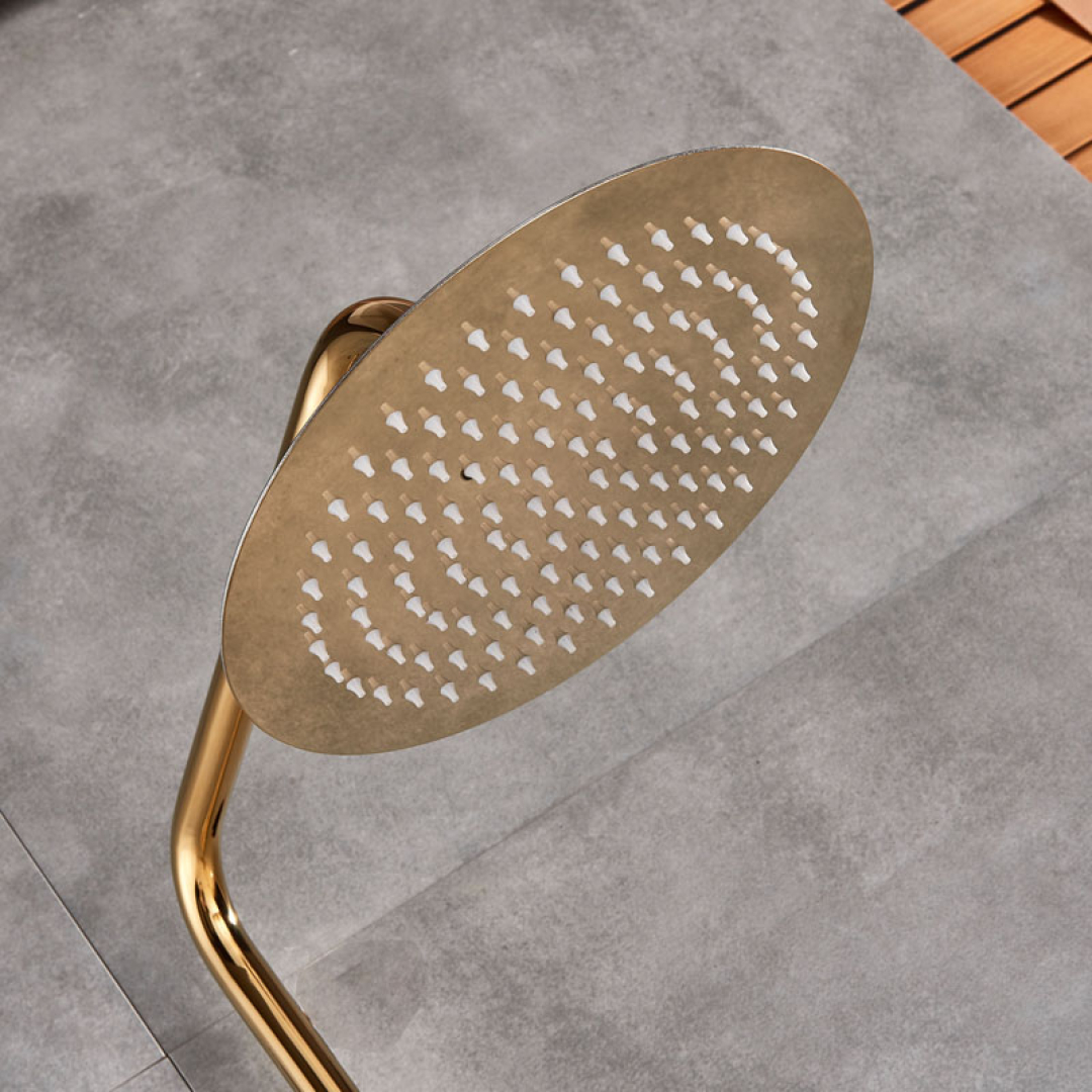 Exclusive Luxury Gold Bathroom Shower Set Royal Toiletry Global