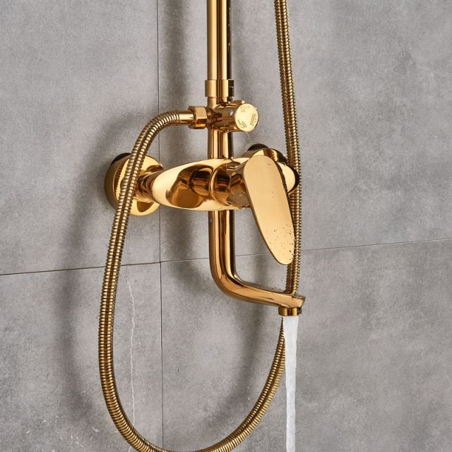 Exclusive Luxury Gold Bathroom Shower Set - Royal Toiletry Global