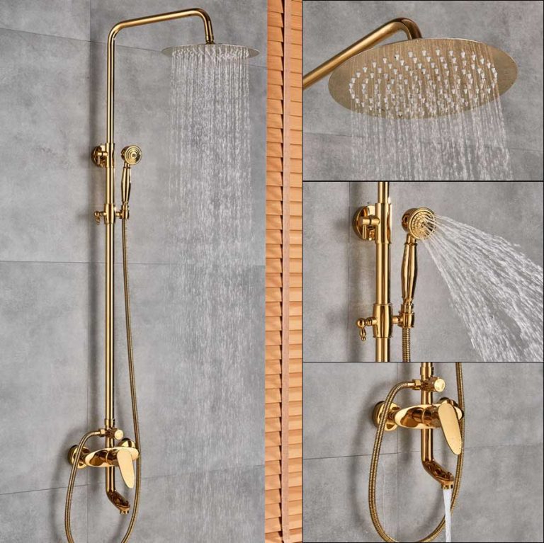 Exclusive Luxury Gold Bathroom Shower Set - Royal Toiletry Global