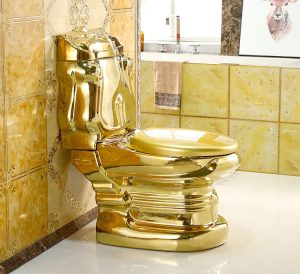 Royal Plain Gold Toilet