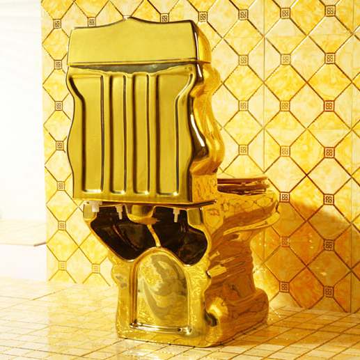 Royal Plain Gold Toilet Gold Toilets