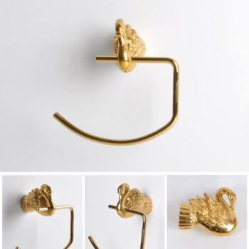 Gold “Swan” Bathroom Set