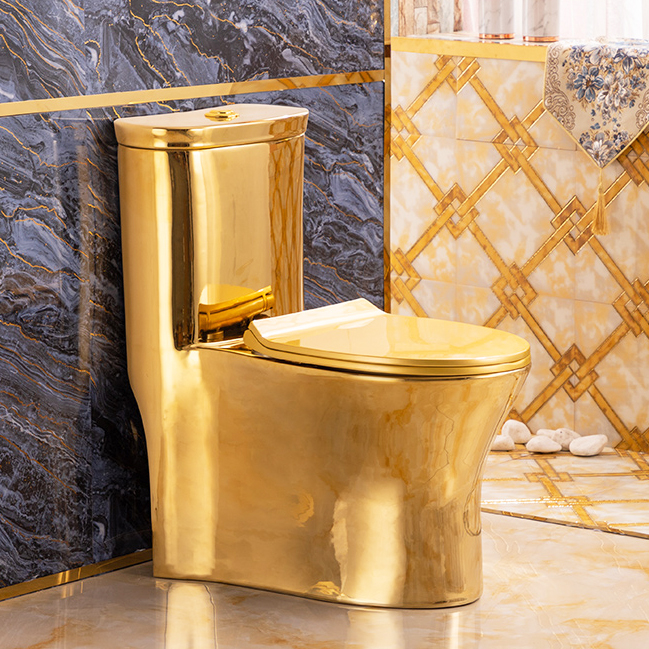 Premium Plain Gold Toilet Gold Toilets