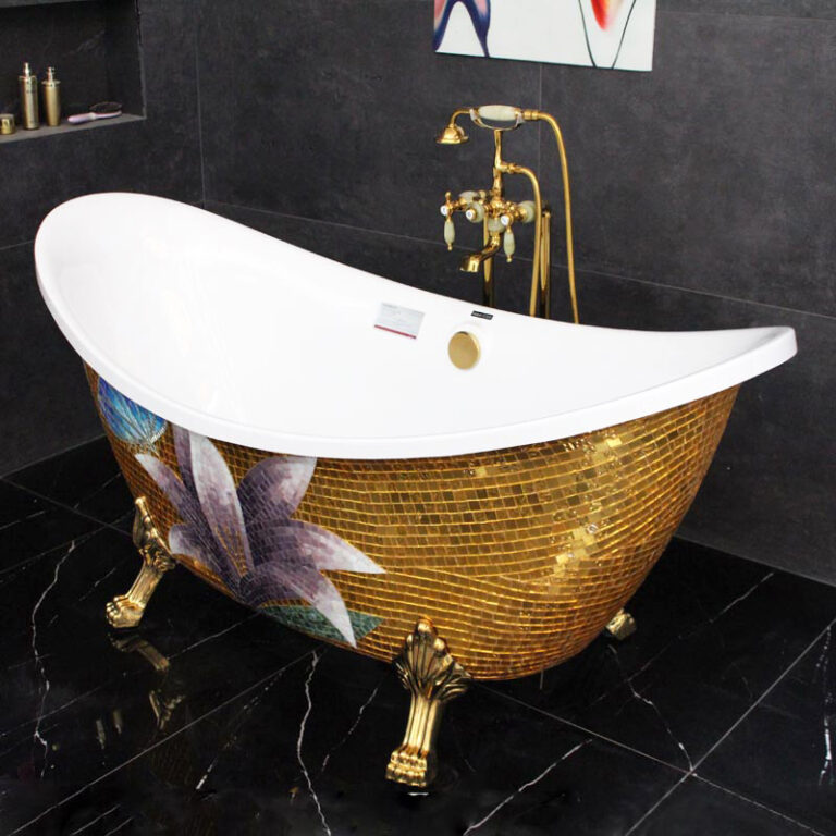 Classic Mosaic Gold Bathtub Royal Toiletry Global