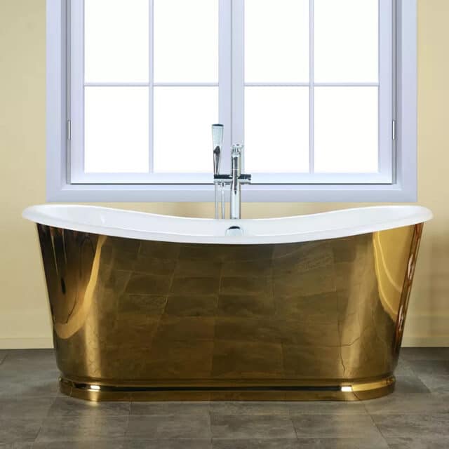 Classic Plain Gold Bathtub Royal Toiletry Global