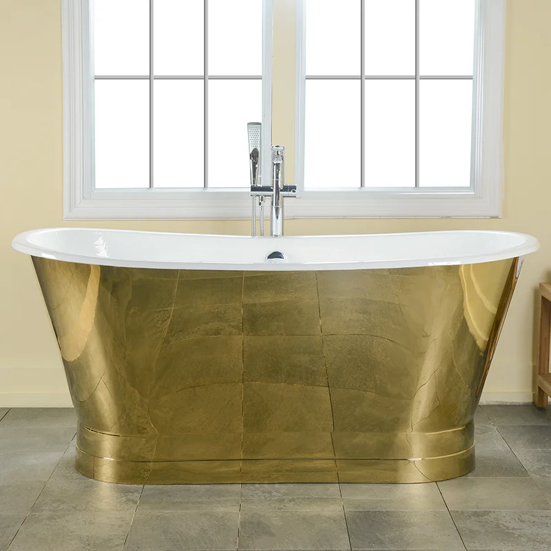 Premium Plain Gold Bathtub  -  Gold Bathtubs
