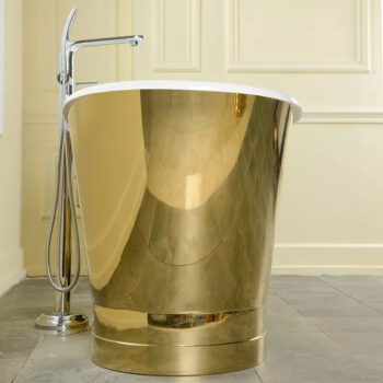 Premium Plain Gold Bathtub