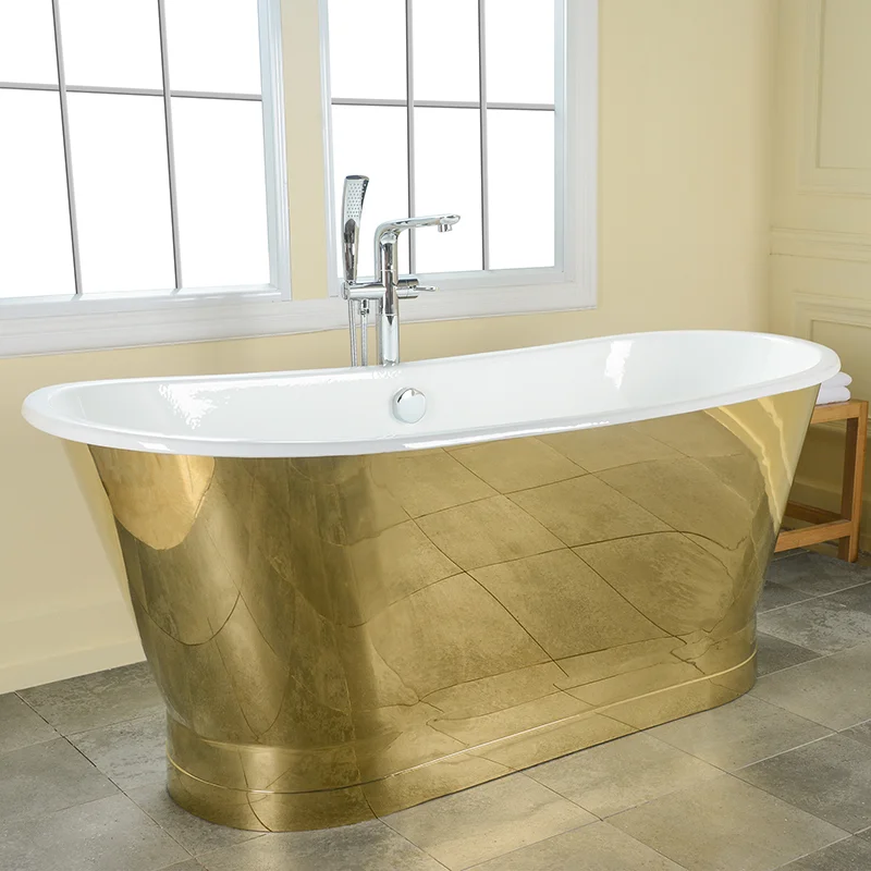 Premium Plain Gold Bathtub  -  Gold Bathtubs