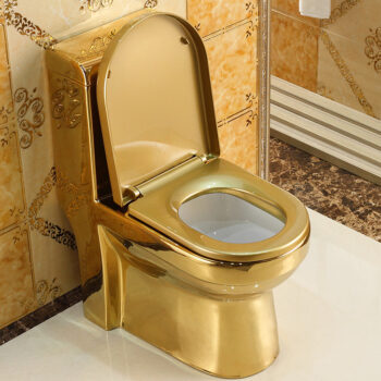 Deluxe Plain Gold Toilet