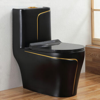 Retro Black And Gold Toilet Paper Holder - Royal Toiletry Global