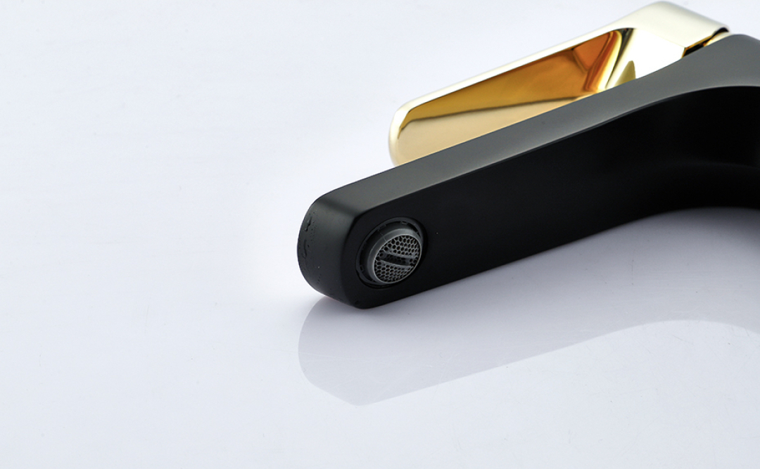 Modern Black And Gold Bathroom Faucet - Royal Toiletry Global