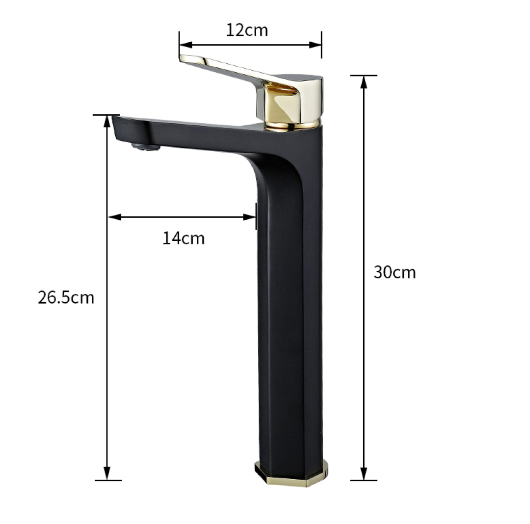 Modern Black And Gold Bathroom Faucet Royal Toiletry Global