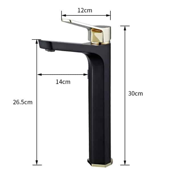 Modern Black And Gold Bathroom Faucet Royal Toiletry Global