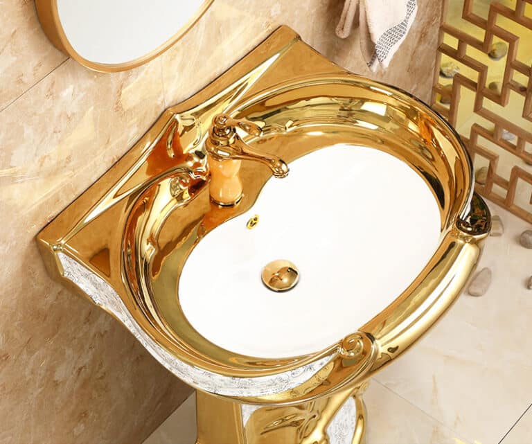 Royal Gold Pedestal Basin Royal Toiletry Global