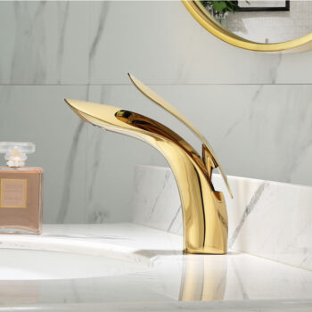 Deluxe Gold Bathroom Basin Faucet
