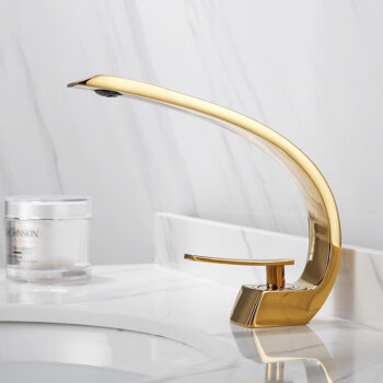 Elegant Gold Bathroom Basin Faucet