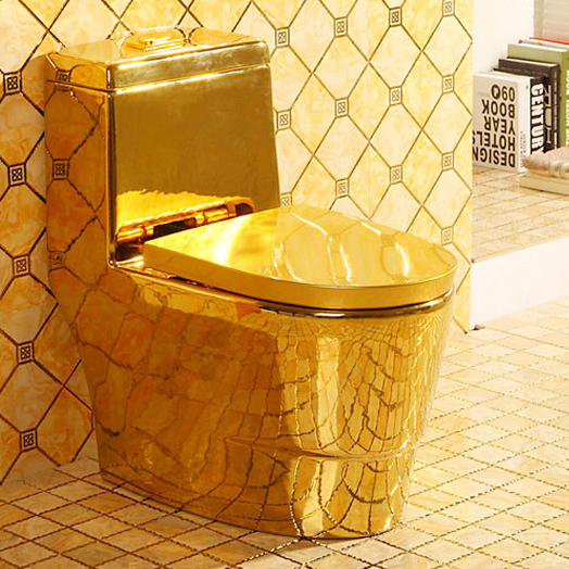 Compact Plain Gold Toilet Gold Toilets