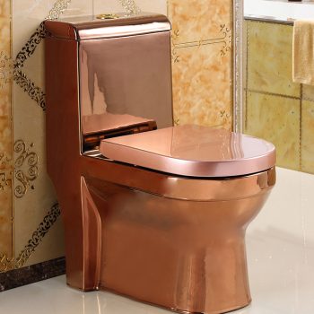 Deluxe Rose Gold Toilet