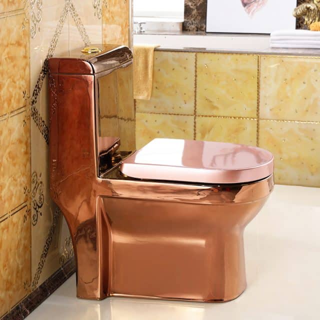 Deluxe Rose Gold Toilet Royal Toiletry Global