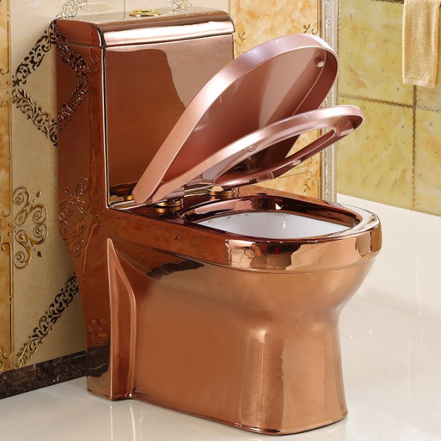 Deluxe Rose Gold Toilet Royal Toiletry Global