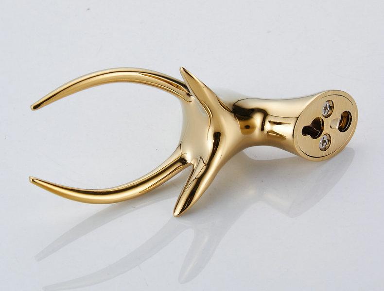 Gold Deer Robe Hook Gold Bathroom Accessories