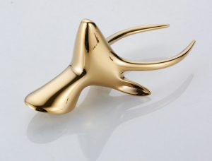 Gold Deer Robe Hook - Royal Toiletry Global