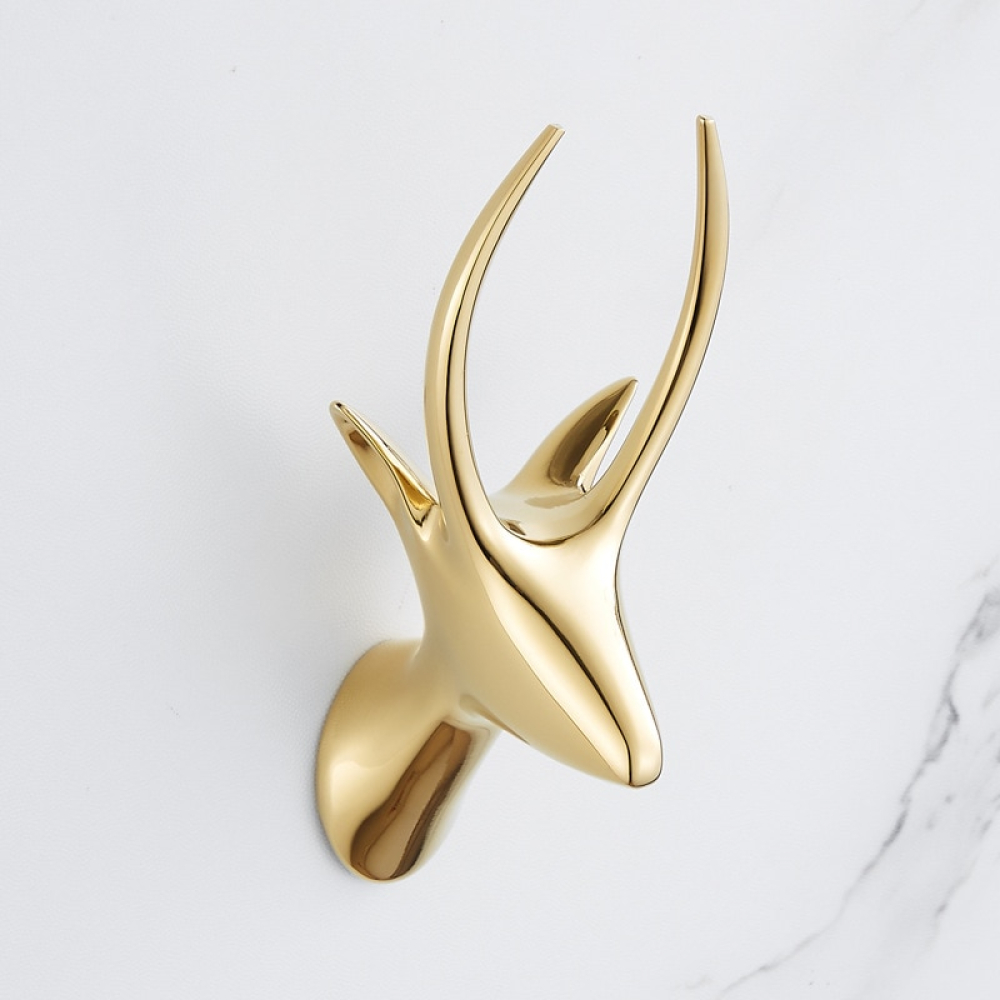 Gold Deer Robe Hook - Royal Toiletry Global