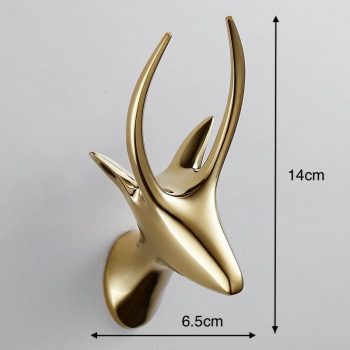 Gold Deer Robe Hook
