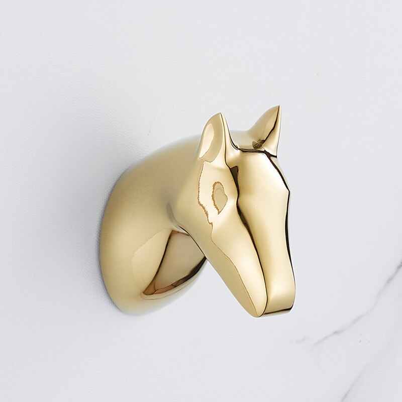 Gold Mustang Robe Hook Gold Bathroom Accessories