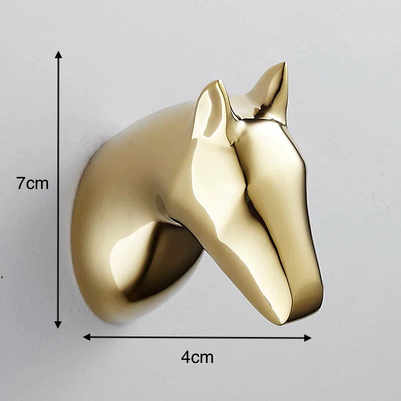 Gold Mustang Robe Hook Gold Bathroom Accessories