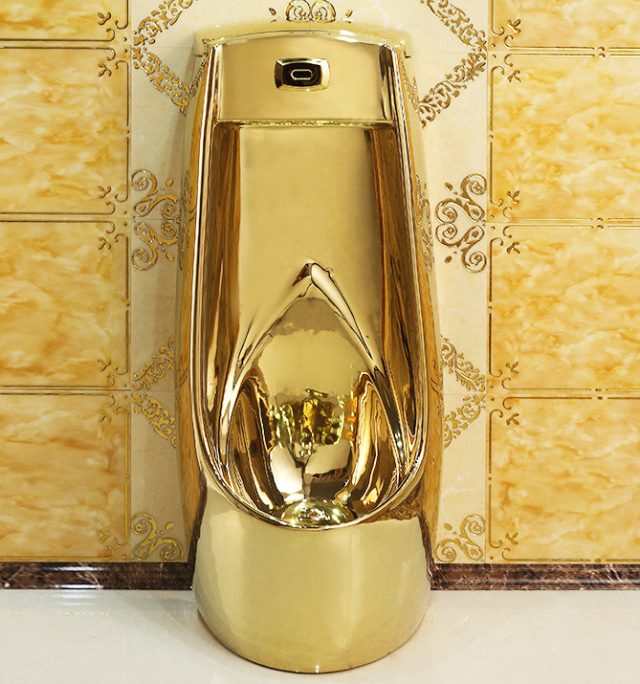 Classic Freestanding Gold Urinal Royal Toiletry Global
