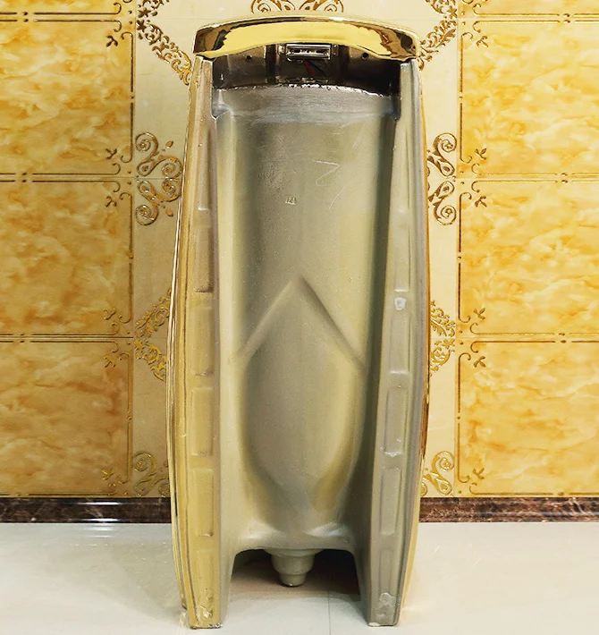 Classic Freestanding Gold Urinal  -  Gold Urinals