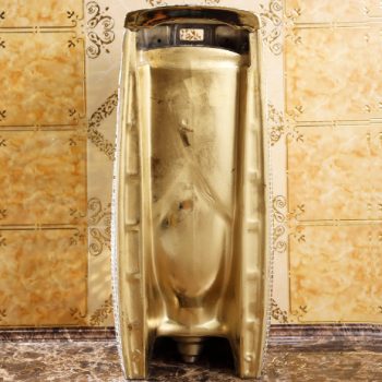 Classic Freestanding Mosaic Gold Urinal