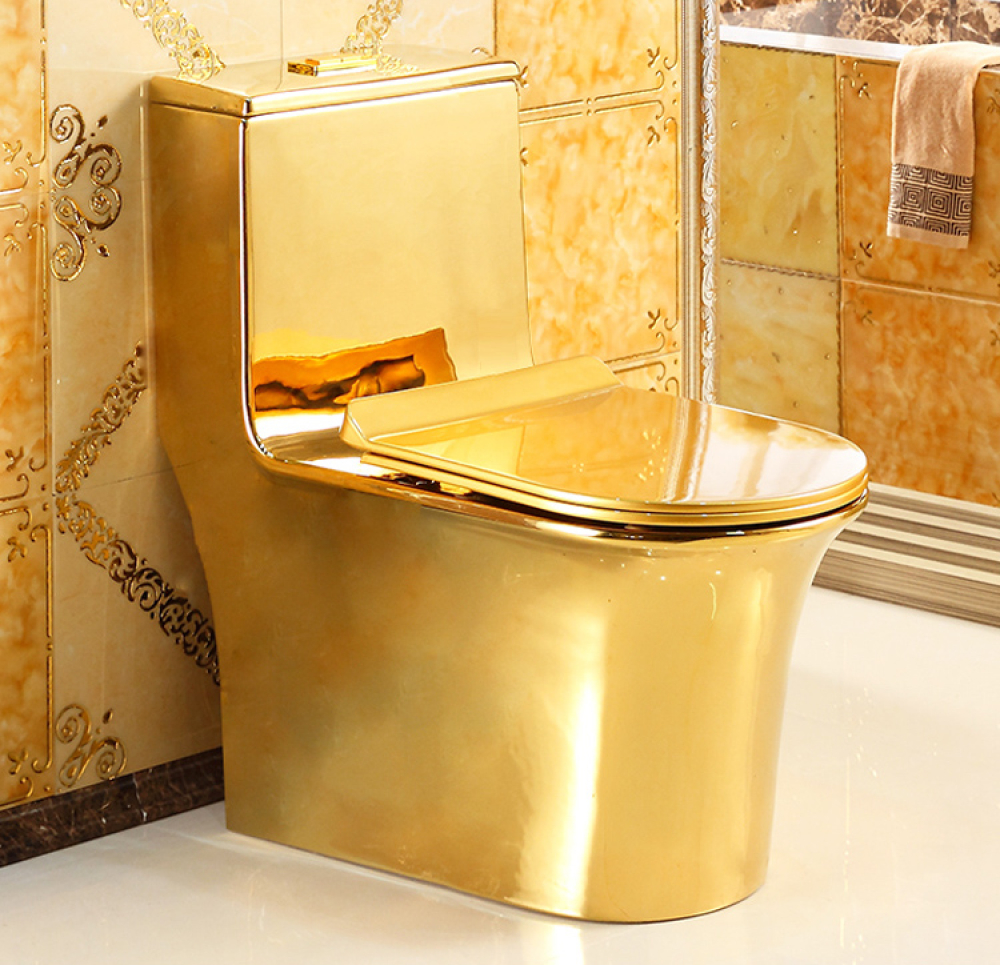 Luxury Plain Gold Toilet Royal Toiletry Global