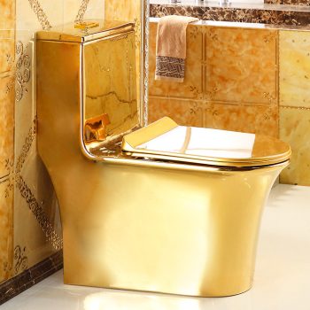 Luxury Plain Gold Toilet