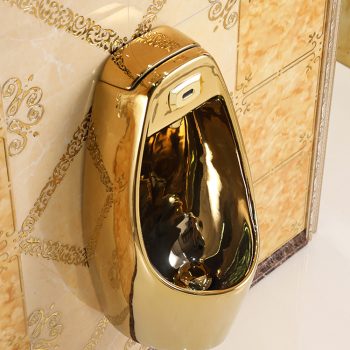 Luxury Wall Mounted Gold Urinal